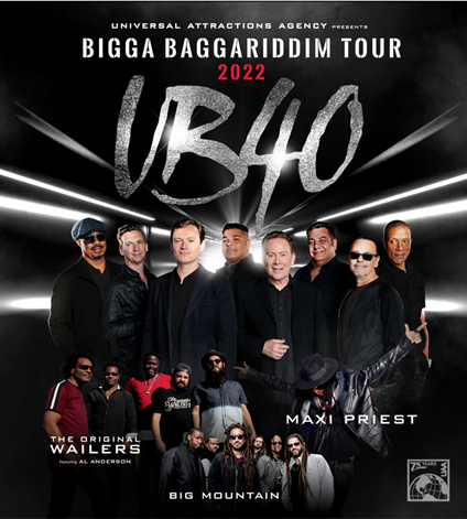 UB40 Announces Bigga Baggariddim Tour Stop in Pittsburgh