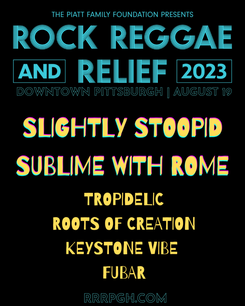 2023 Rock Reggae Relief Lineup Card